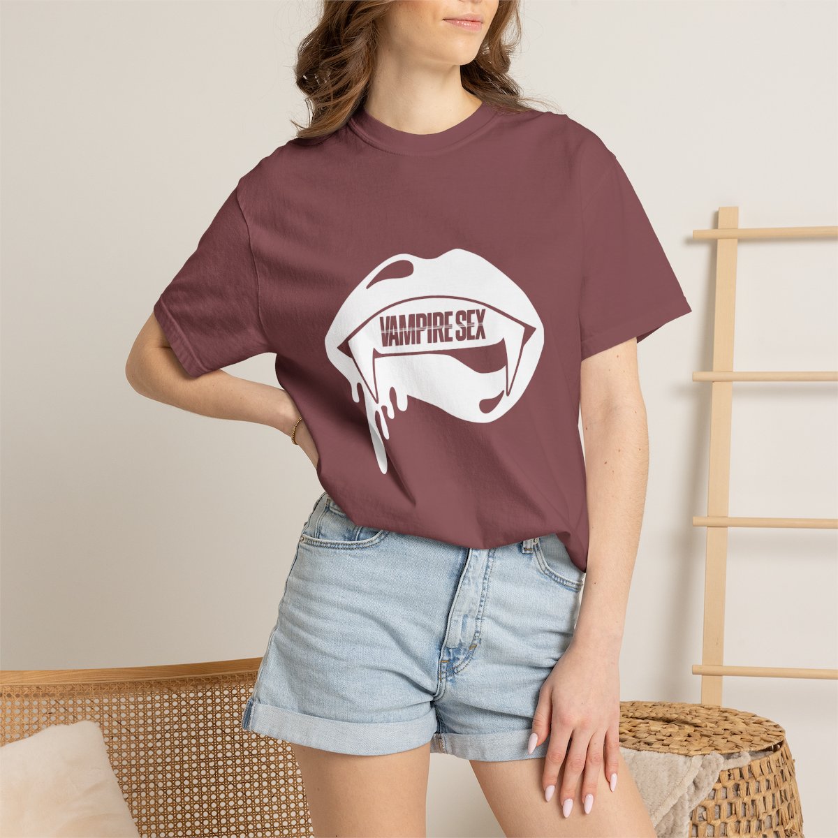 Lips Tee on-model view