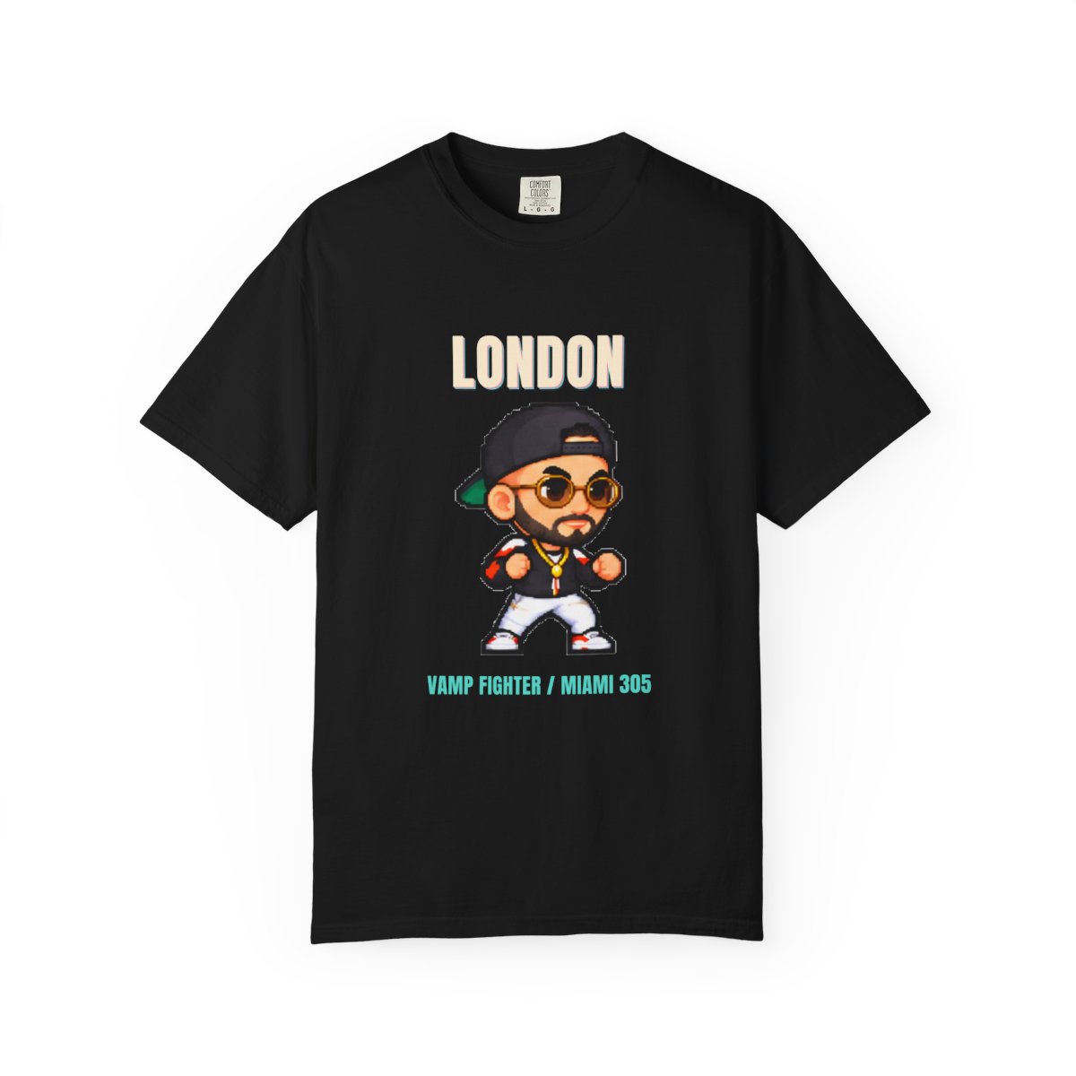 London Player Tee Printify product mockup