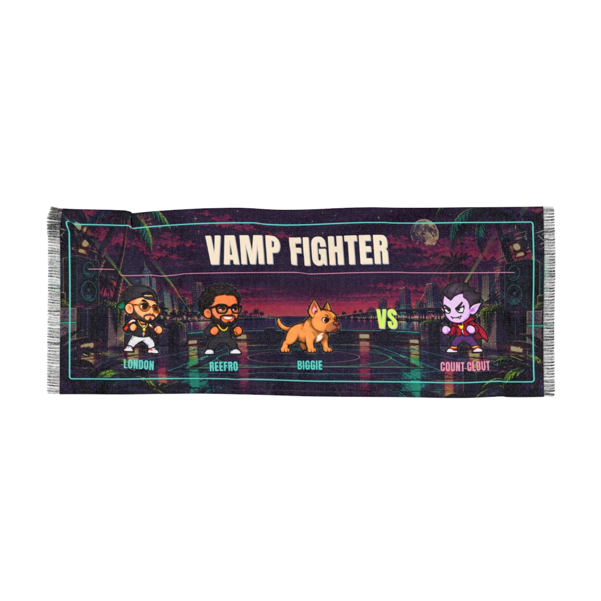 Vamp Fighter Pashmina full print view