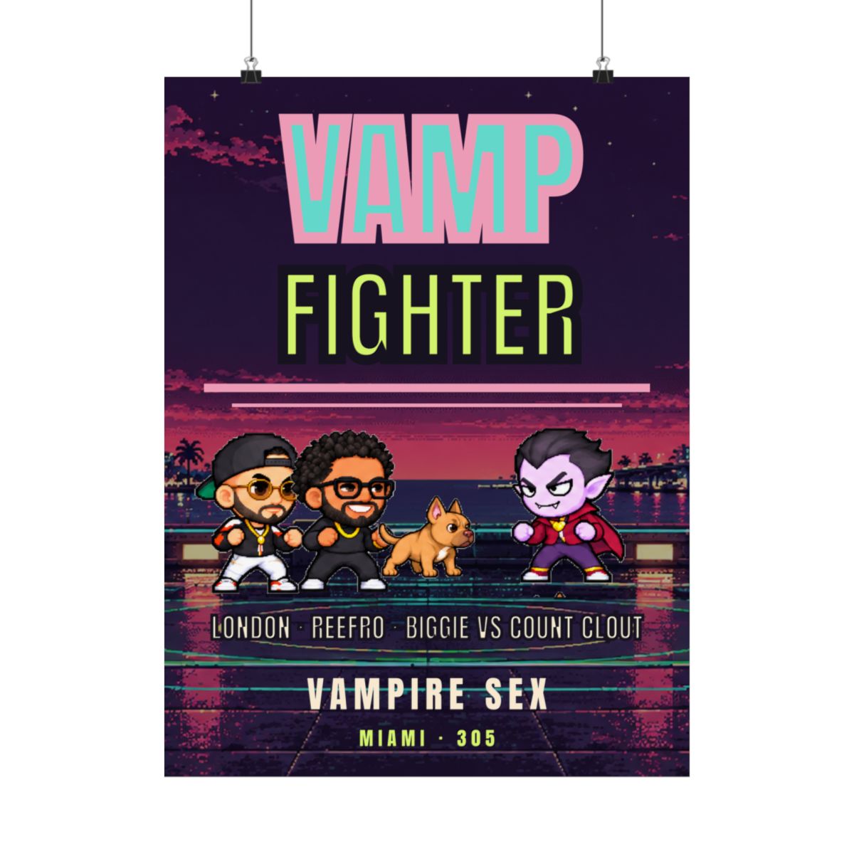Vamp Fighter Poster product view